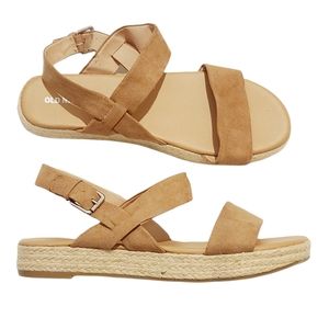 Old Navy Platform Espadrielle Maple Glazed Ankle Strap Sandals Size 9 NEW